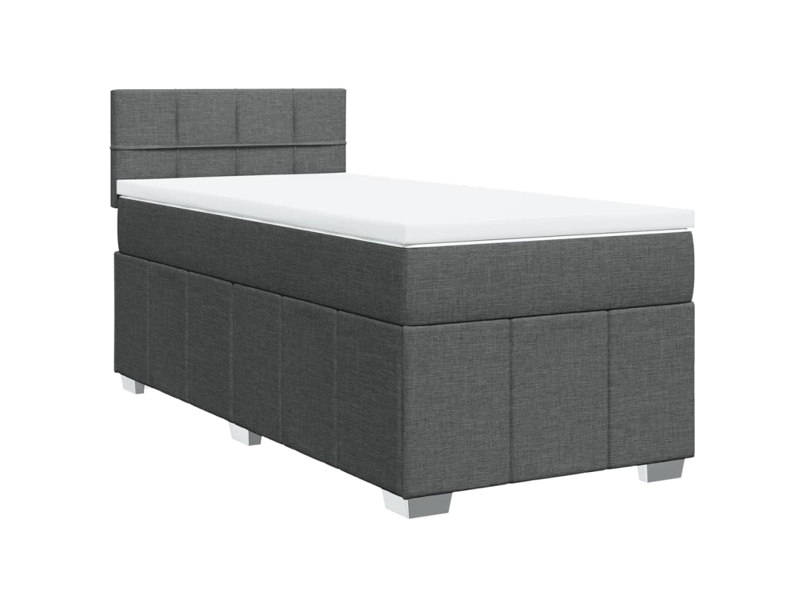 Box Spring Bed, Box Spring Beds Vidaxl Cinzeto Tecido (90 X 190 Cm)