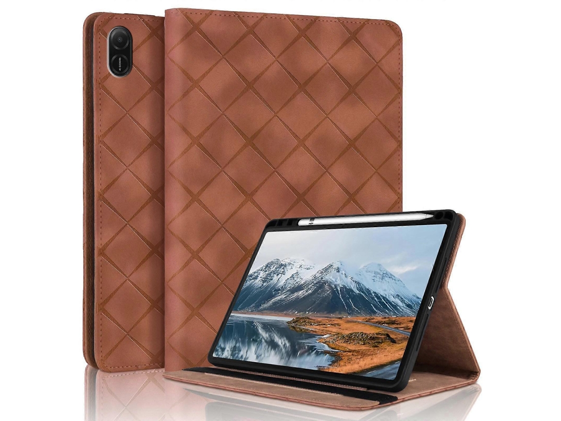 Capa de couro para tablet com relevo de diamante Webake