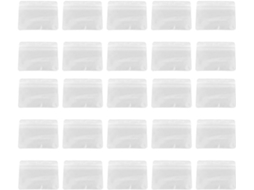 Porta Crachás Secfou Em Pvc Branco, Pacote Com 100 Unidades, Fácil De Usar E Prático O Escritório E Ocasiões