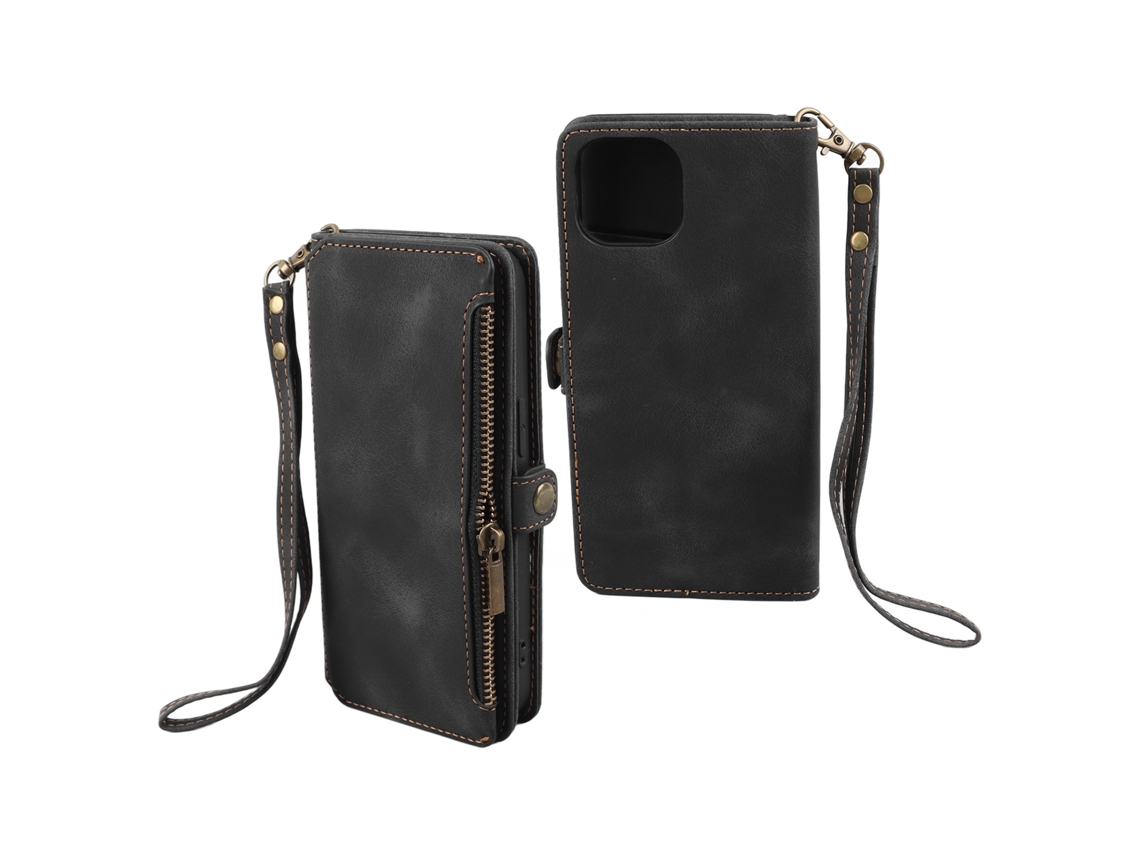Capa de Couro para iPhone 13 com Cordão EOOCOO