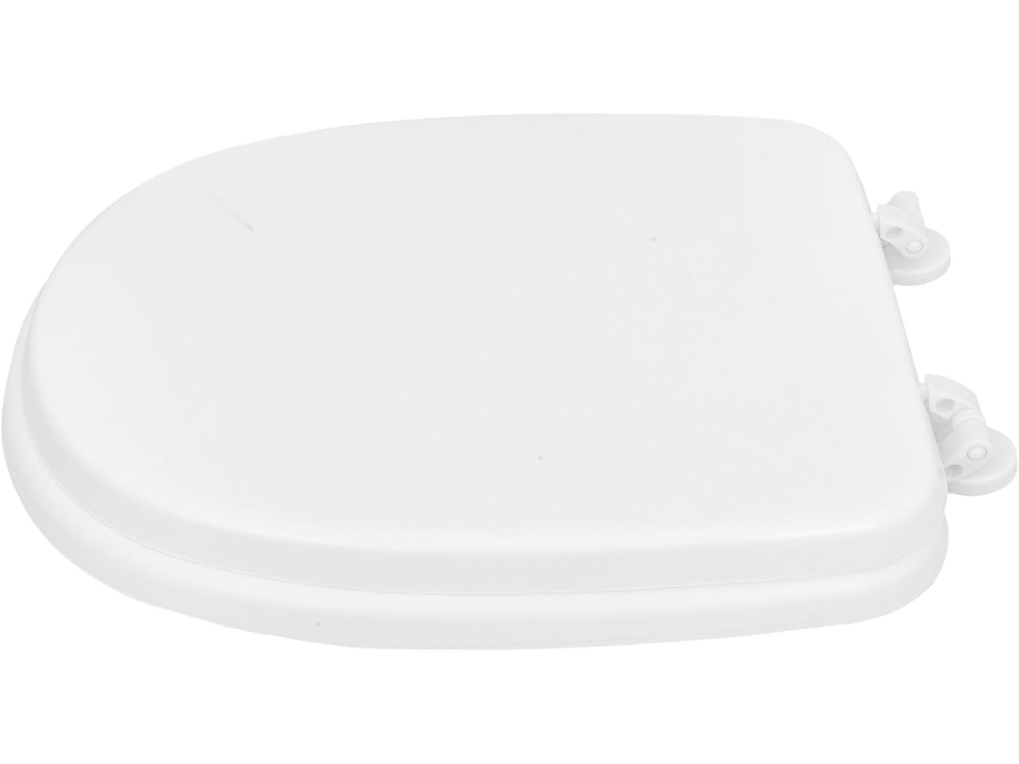 Assento Sanitário Acolchoado, Fácil De Limpar, Espuma Branca Removível.