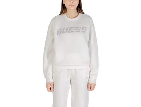 Sweatshirt De Mulher Guess Active Cecilia Cn Sour Bege (2xs)