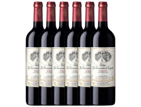 Vinho VIGNOBLES COMIN Vignobles Comin Château La Commanderie De Queyret Bordeaux Crianza (0.75 L - 6 unidades)