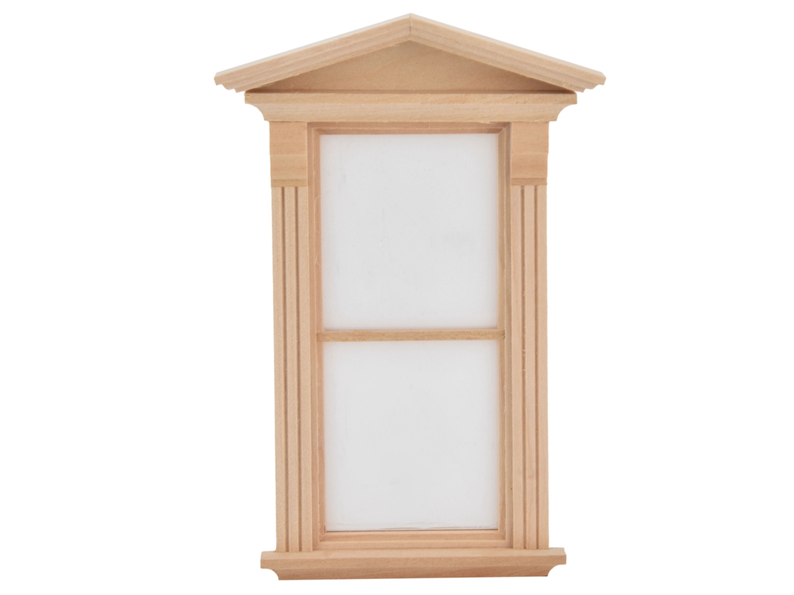 Mali porta e Janela de Bétula para Casinha de Bonecas 1:12 Miniatura Diy Decoração