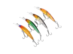 Isca Minnow 3.8g 7cm Sinking Bait 4pcs