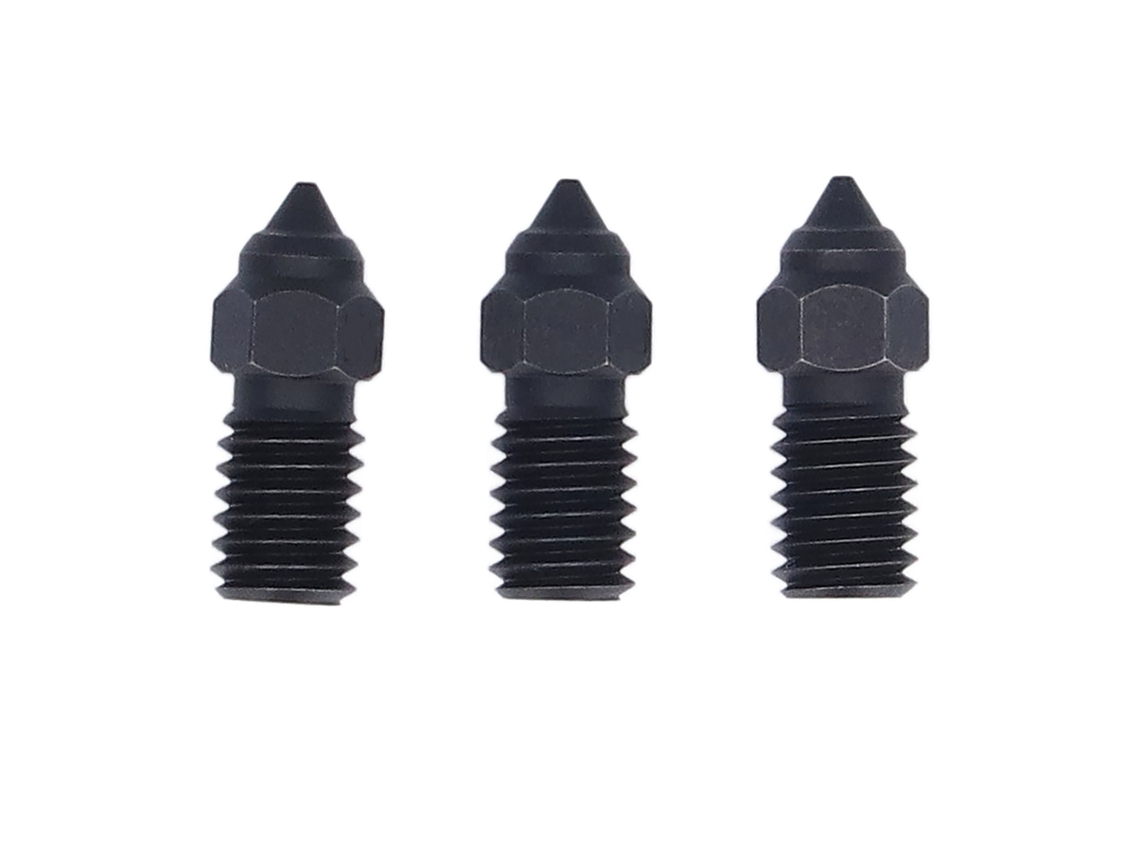 3 Bicos de Impressora 3d M6 Aço Endurecido Resistente ao Calor 0.4mm S/MARCA