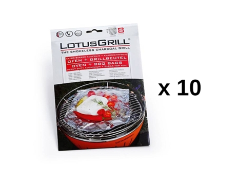 10 Lotes De 8 Papillottes Para Churrasco  - Lot10-Gb-Al-M