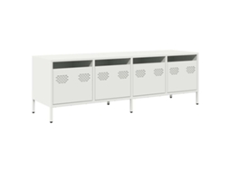 Tv Cabinet, Tv Cabinets Vidaxl Branco Aço (n/a)