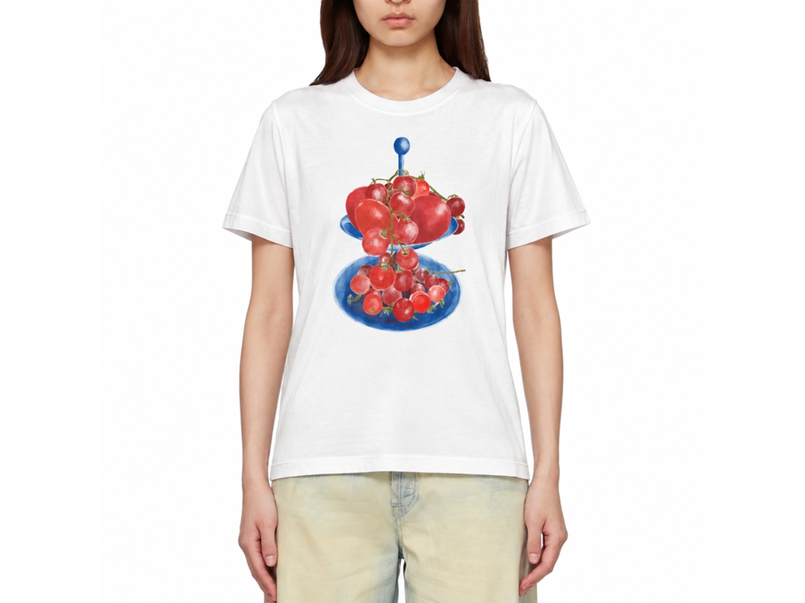 Camiseta Rockinstone Italian Tomato Platter - Estilo de Designer Exclusivo