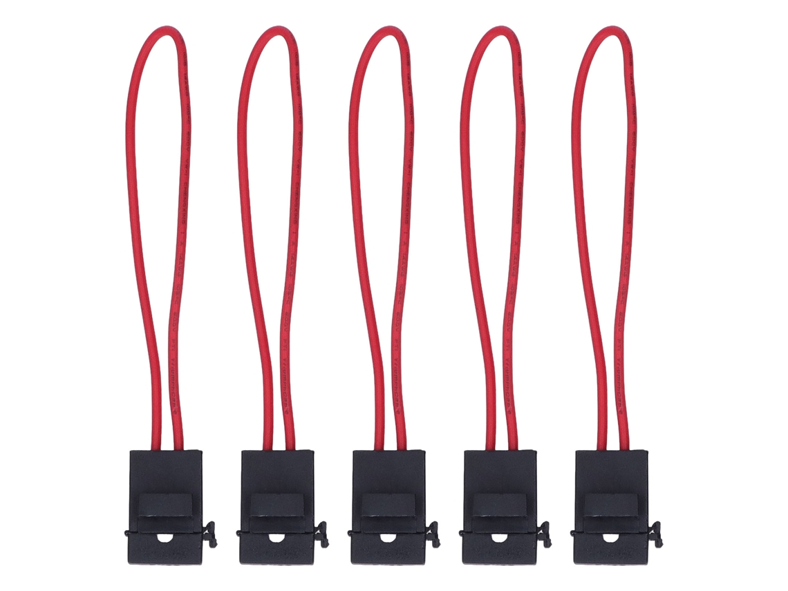 Conjunto De 5 Suportes Para Fusíveis Automotivos Com Fusível 15a, À Prova D'água, 14awg, 30a