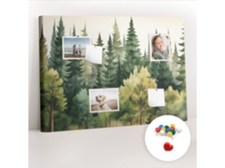 Lousa De Cortiça Paisagem De Floresta Para O Escritório Espelharte (70x100 Cm)