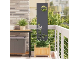 Vidaxl Tela De Privacidade Para Jardim Fretwork Antracite 32 X 140 Cm