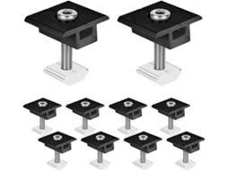 Suporte para Painel Solar: 10 Peças de Alumínio 30 Mm Painel Solar BRILVIBERA