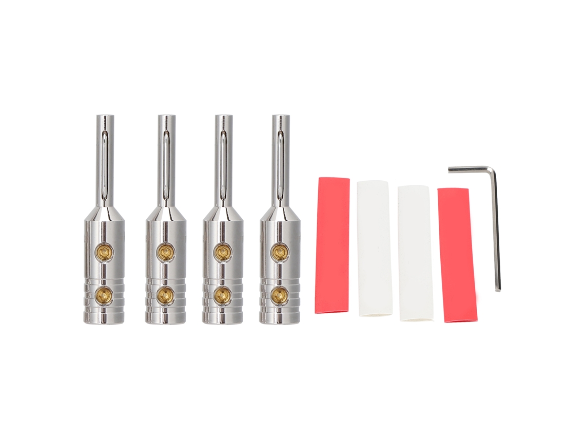Conector Banana Monosaudio B80r Cobre Puro com Certificação Ce Rohs Pse para Equipamentos Audiovisuais