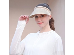 2026 sombrero de Paja Ancho para Mujer Playa Golf Verano Cap Spf Material Ligero Aireado