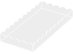 Bandeja De Armazenamento Minimalista Em Acrílico Com Padrão Ondulado Para Um Banheiro Higiênico.
