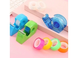 Pacote com 5 Mini Dispensadores de Fita Adesiva com Fita Adesiva GOKOCO (cores Aleatórias)