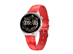 Smartwatch de Ciclo Menstrual para Mulheres Saudáveis ​​E Ativas Couro Vermelho Correia de Plástico Vermelha Grátis JL-EIGHT