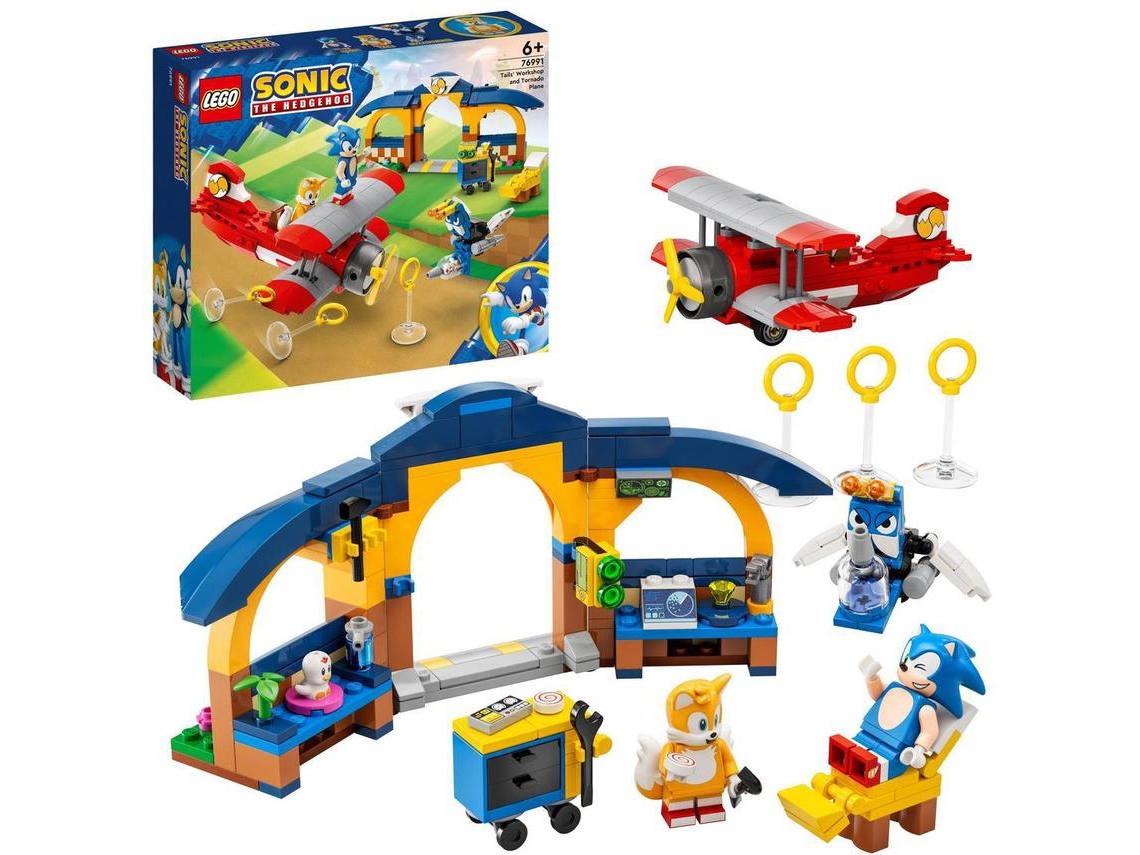 LEGO Sonic the Hedgehog: A Oficina de Tails e o Avião Tornado (376 peças)