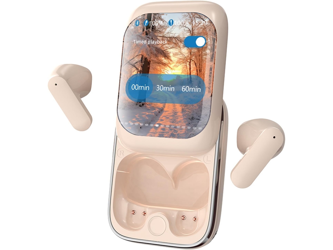 Fones De Ouvido Com Tela Sensível Ao Toque, Cancelamento De Ruído, Sem Fio, Intra Auriculares