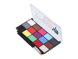 Paleta De Pintura Facial E Corporal De 15 Cores Lavável Amigável À Pele Para Festa, Cosplay E Cena