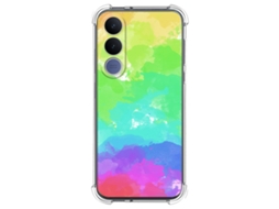 Capa Tumundosmartphone De Silicone À Prova De Choque Para Vivo V70 Fe Com Estampa Em Aquarela 3 Desenhos