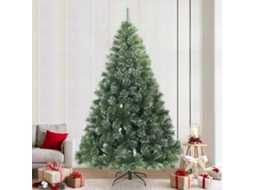 Vidaxl Árvore De Natal Artificial Articulada Nevado Flocked Verde