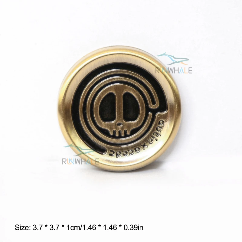 (bronze) Brinquedo Giratório Anti-stress Em Formato De Tampa De Leite Diabo De Metal