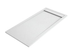 Base De Chuveiro Ambar 80x170 Cm Branco Grelha Branco