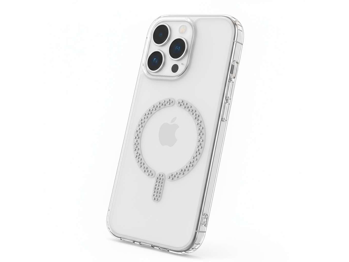 Capa Antiyellow compatível com Magsafe com brilhantes para iPhone 16 Pro Max LA CASA DE LAS CARCASAS
