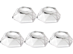 Base De Acrílico Para Exibição Esferas Cristal Doitool, 5 Peças, Suporte Para Coleções, Bolas De Cristal E Espécimes