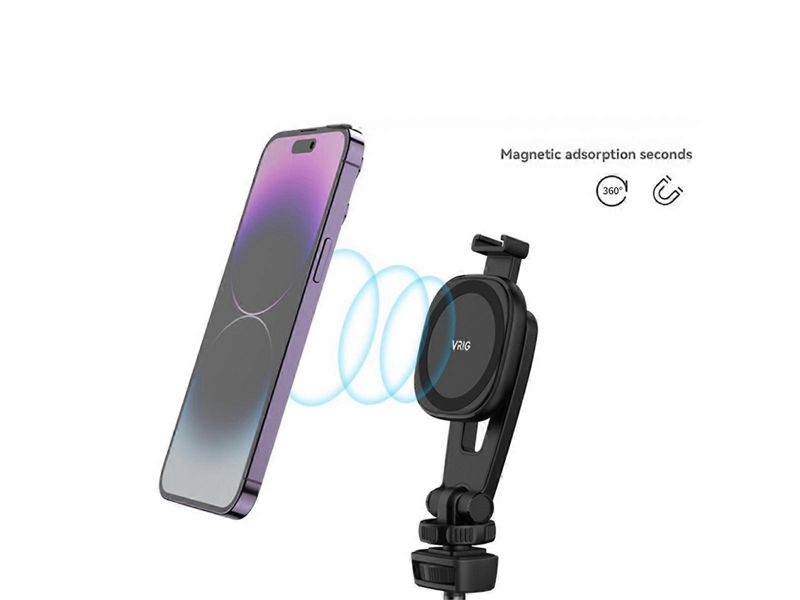Suporte Magnético Para Celular Vrig Mg-03 Mg03 Com Tripé. Suporte Magnético Para Câmera E Celular Com Encaixe Para Tripé.