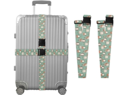 Conjunto De 2 Cintas Bagagem Em Formato Coração Com Estampa Pinguim Para Malas, Cintas De Viagem, Acessórios Para Cintos