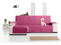 Capa para Chaise Longue de Tecido Acolchoado Elena MILICA (200 cm - Violeta) Orientação Esquerda