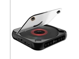 Leitor de Cd Compacto com Som Hi fi e Bluetooth, Compatível com Diversos Formatos de Mídia, Função de Repetição, Mp3, Usb e Aux AQUAFORGE