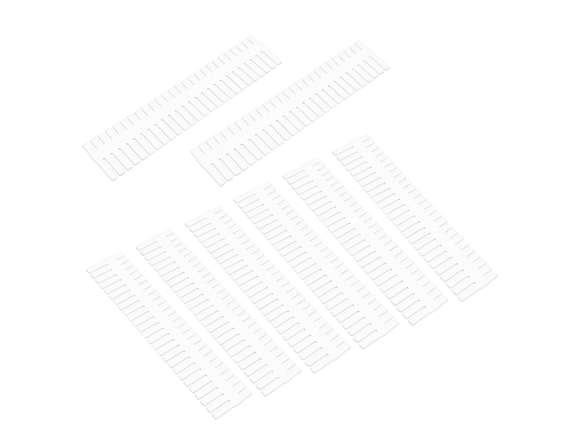 Conjunto de 8X Divisores para Organizar Gavetas Branco NORTHIX