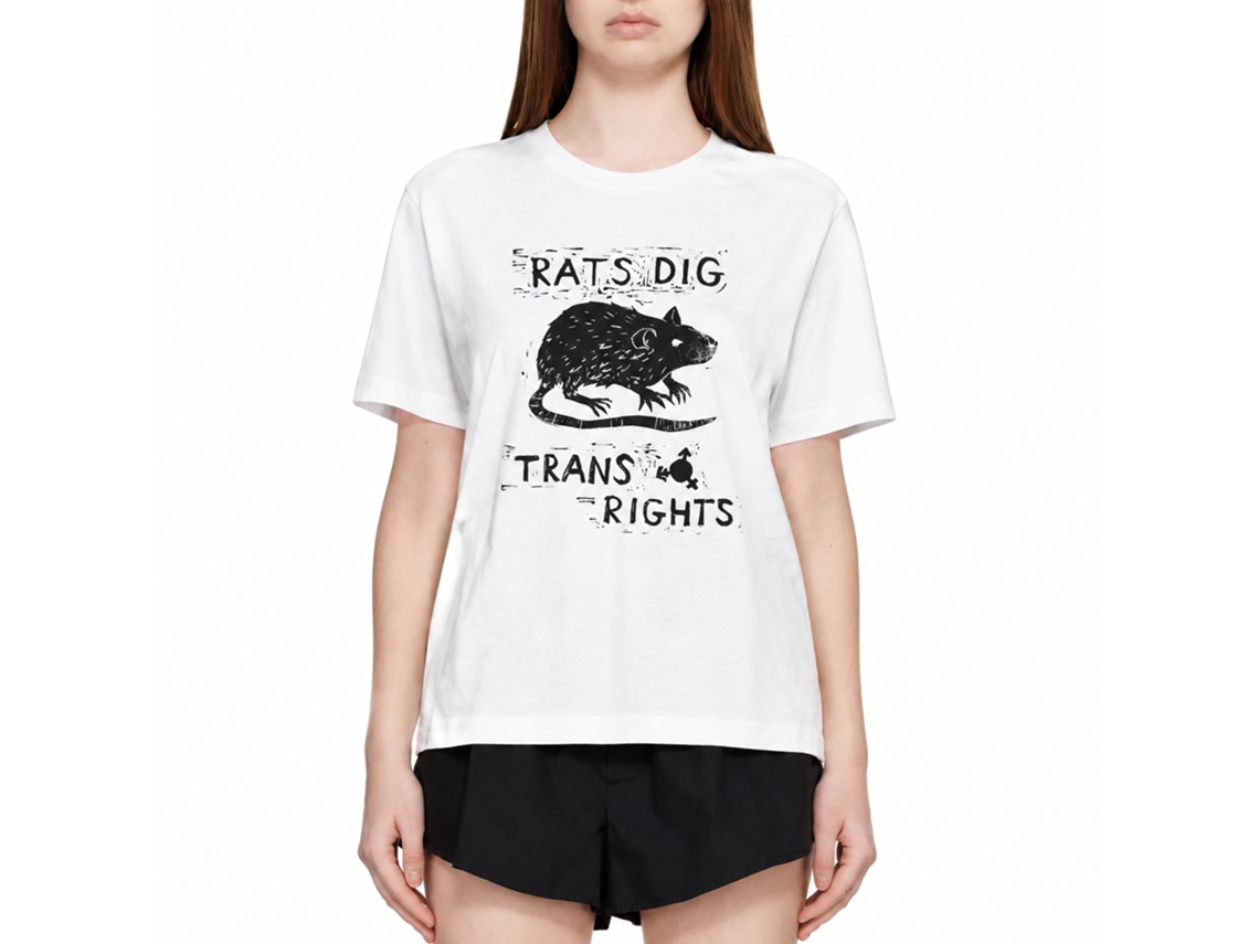 Rockinstone Rats Dig Trans Rights Koda June T-shirt Unique Designer Style