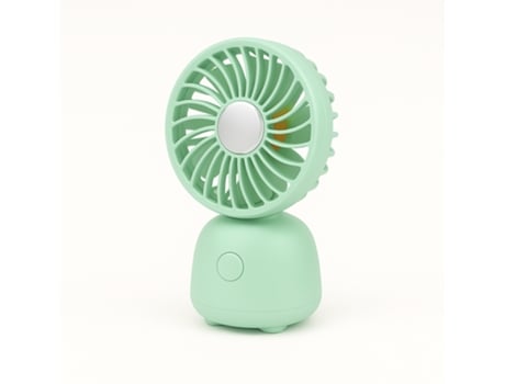 Ventoinha De Secretária | Compacta, Silenciosa, Bateria Usb, Com Cabo Incluído Ikrea Wr9131 Verde