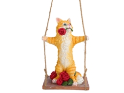 Estátua de Gato em Resina, Modelo Animal, Decoração Jardim Externo | CHABERLU