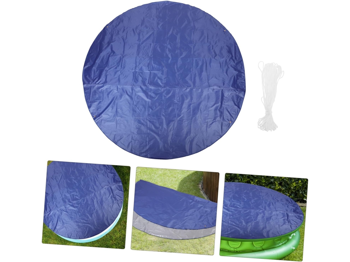 Capa para Piscina Inflável Inoomp Azul, Ø 2,45 M, Reutilizável, para Piscinas Infláveis de Jardim. Proteção Contra CHABERLU
