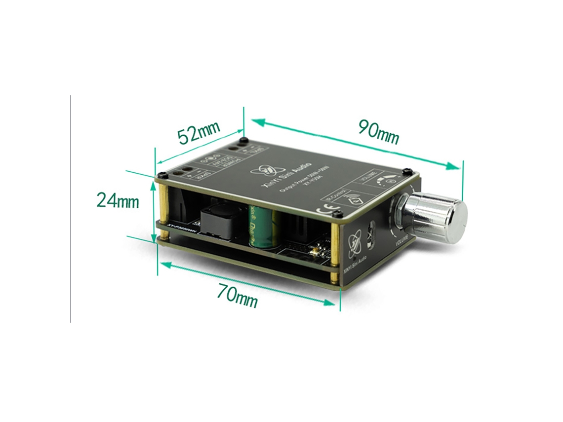 Laxiscreed Amplificador De Áudio Sem Fios Bluetooth 5.1 Para Carro E Casa