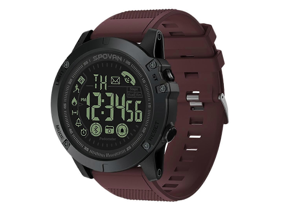 Relógio inteligente masculino Pr1 2, à prova d'água até 5 ATM, despertador digital profissional com Bluetooth, bicicleta elétrica vermelha Ly