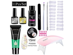 Conjunto de Manicure com Lâmpada Led 54 W, Unhas 20.000 Rpm, Máquina Broca para Unhas, Kit D e Gel Uv GOKOCO