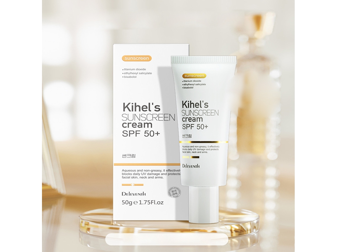 Deleventh Protetor Solar Clareador SPF50+ 50g, Absorção Rápida, Não Gorduroso, para Pele Seca, Sensível, Oleosa e com Acne