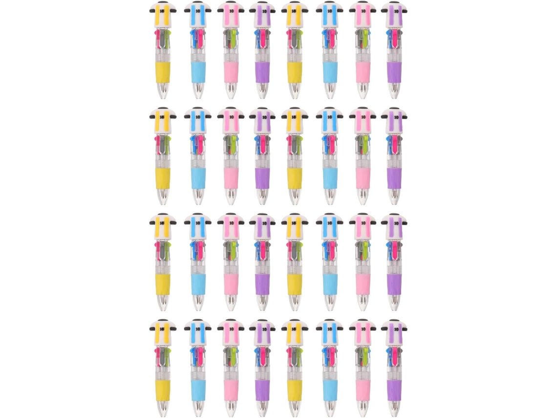 Conjunto de 24 Canetas Esferográficas Stobaza em Formato Camisa Futebol Multicoloridas, com Tinta Macia, Feita