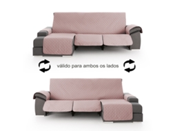 Cobertura para Chaise Longue Relax Assentos Rebatíveis Roxana MILICA Cor Rosa Tamanho 200 Cm
