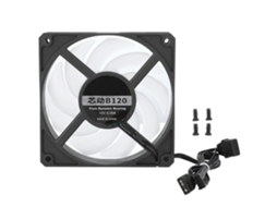 Ventoinha De Resfriamento Silencioso B120 12cm 2400rpm 77cfm Cooler De Radiador De Cpu 12v Preto