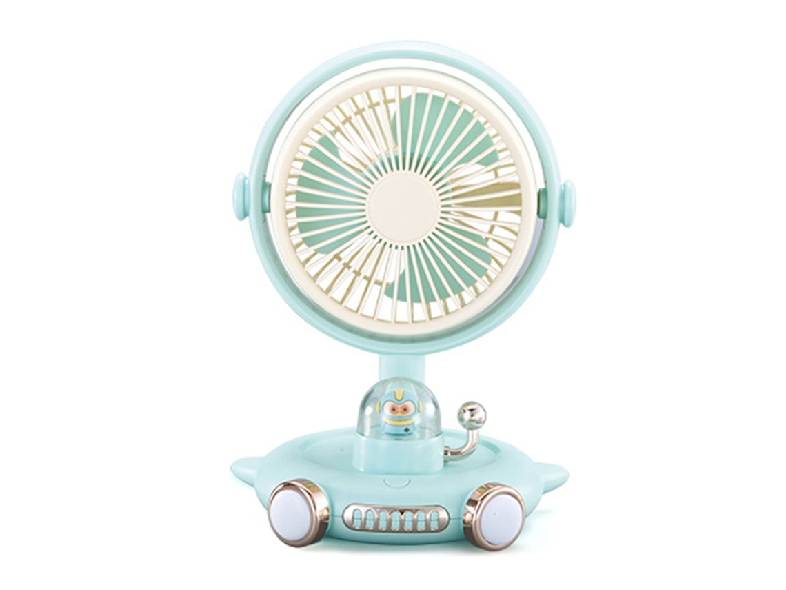 Ventilador Mesa LAXISCREED Usb Luz Silencioso Portátil Azul