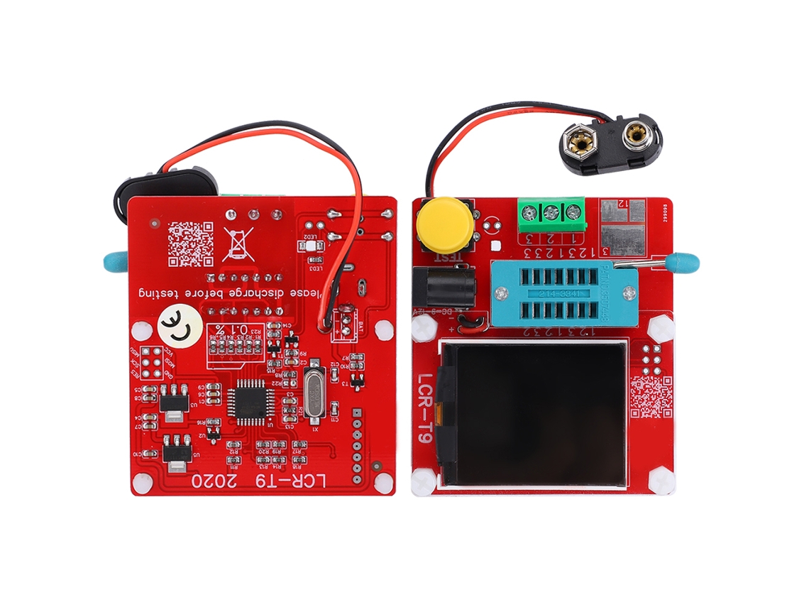 Laxiscreed Testador De Transistores Multifuncional Com Funções De Teste Lcr E Tela Gráfica Tft