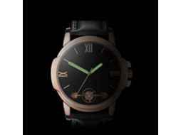 Relógio de quartzo com pulseira de couro, estilo moderno e simples para homens, decoração para os pulsos.